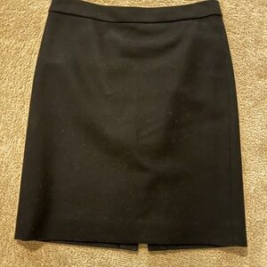 J. Crew Black Wool No. 2 Pencil Skirt